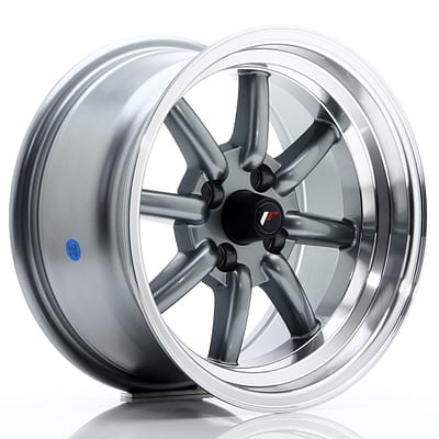felga JR Wheels JR19 15x8 ET0 4x100 Gun Metal