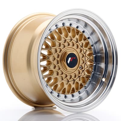 felga JR Wheels JR9 15x9 ET10 4x100/108 Gold w/Machined Lip