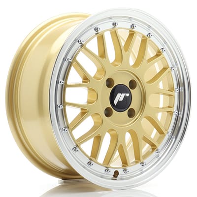 felga JR Wheels JR23 16x7 ET40 4x100 Gold w/Machined Lip
