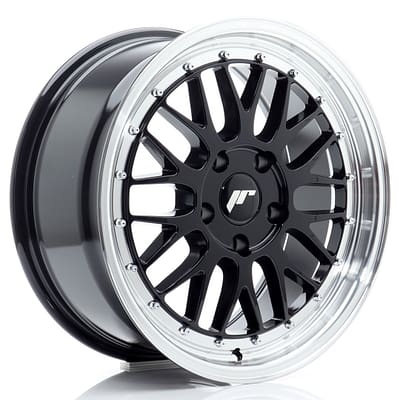 felga JR Wheels JR23 17x8 ET35 5x100 Gloss Black w/Machined Lip