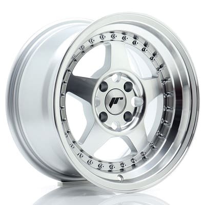 felga JR Wheels JR6 15x8 ET15 4x100 Silver Machined Face
